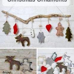 Upcycled Sweater Christmas Ornaments