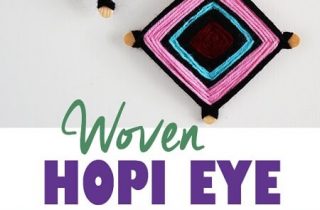 How To Make Woven Yarn Hopi Eye Christmas Ornaments