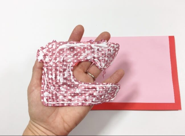 DIY Valentine's Day card with sewing machine (2)