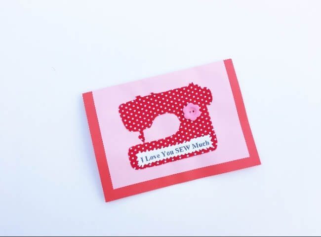DIY Valentine's Day card with sewing machine (23)