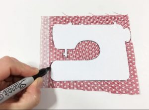 DIY Valentine's Day card with sewing machine (2)