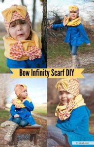 Free infinity scarf tutorial with bow for girls DIY Crush