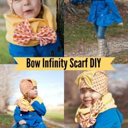 Free Infinity Scarf Tutorial With Bow For Girls