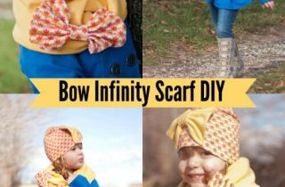 Free infinity scarf tutorial with bow for girls DIY Crush