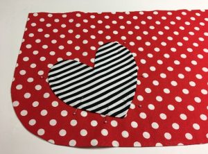 How to make a half apron for Valentine's Day