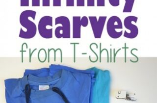 How to make an infinity scarf from old t-shirts.