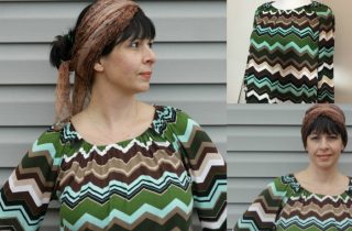 My new favorite peasant top pattern. Easy to sew and it fits amazingly well | DIY Crush