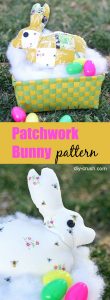 Patchwork bunny rabbit pattern | DIY Crush