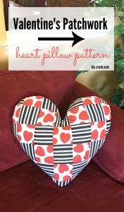 Valentine's Day Patchwork Pillow Sewing Pattern DIY Crush (2)