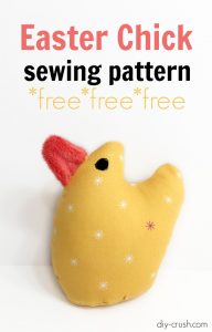Free Easter Chick Sewing Pattern | DIY Crush