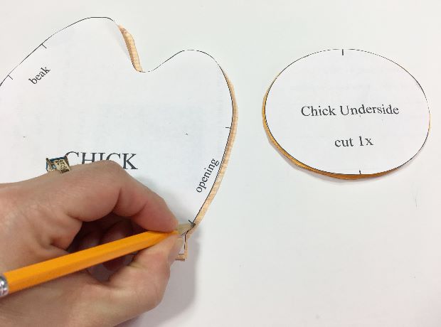 Free chick pattern template