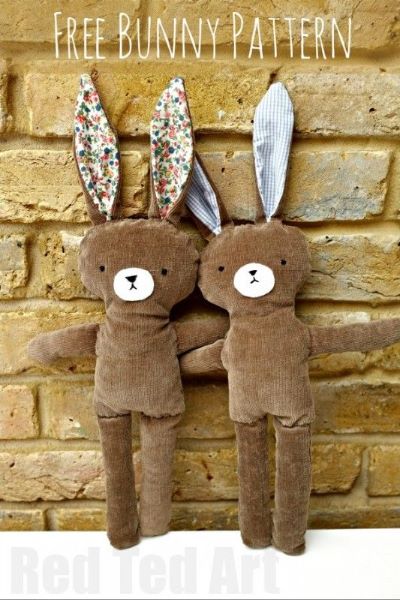 Free Easter bunny patterns to sew, bunny sewing patterns, free rabbit sewing patterns, free bunny rabbit sewing patterns