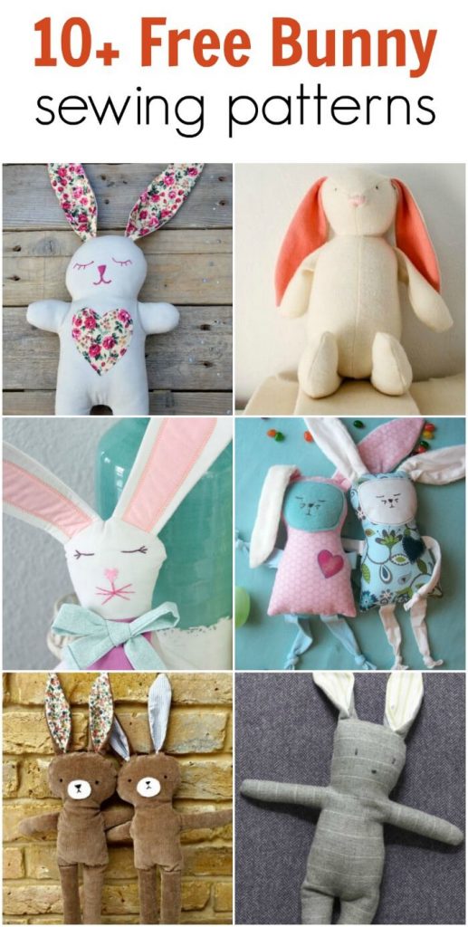 Free Easter bunny sewing pattern to sew | DIY Cruch