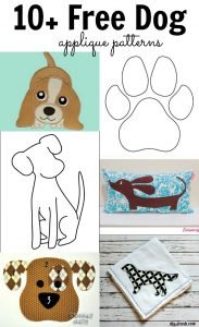 10+ free dog applique patterns for download