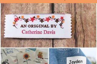 Fabric Labels For Handmade Items. Perfect to sew or iron onto clothing, blankets and more.