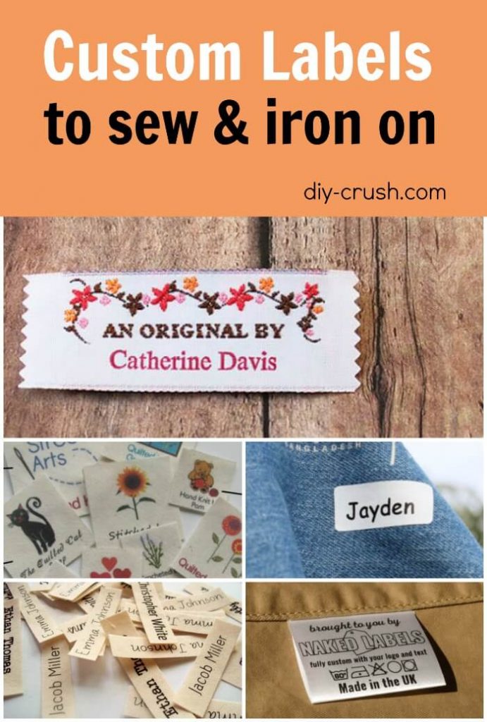 Fabric Labels For Handmade Items. Perfect to sew or iron onto clothing, blankets and more.