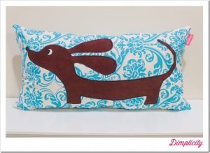 free dog applique patterns, dachshund applique template