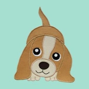 free dog applique patterns, beagle applique pattern