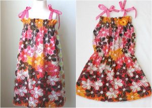 Easy sun dress pattern with shirring