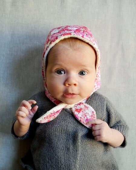 Free baby bonnet sewing pattern