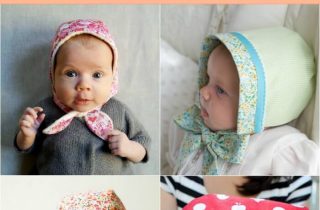 Free baby bonnet sewing patterns for download. Sew up some cute bonnets for babies | DIY Crush