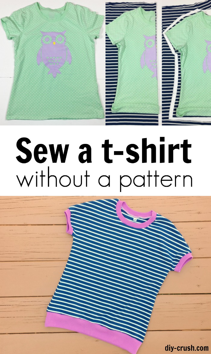 How to sew a t-shirt without a pattern DIY Crush