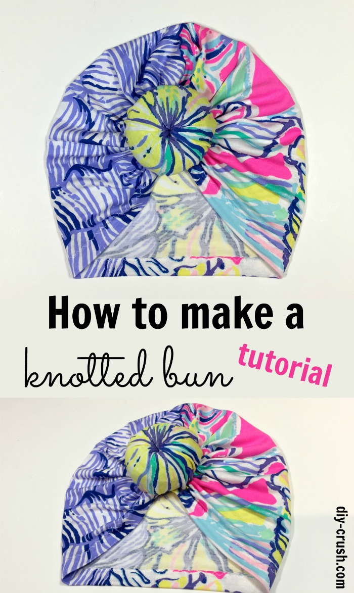how to make a knotted bun 