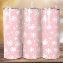 Free Snowflake Tumbler Wrap Designs for Download