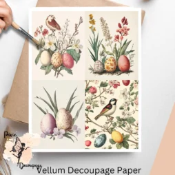 Easter Scenes Collage 5, Vellum Decoupage Paper