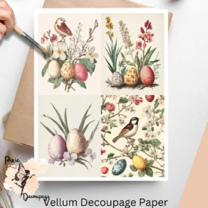 Easter Scenes Collage 5, Vellum Decoupage Paper