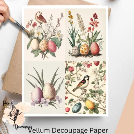 Easter Scenes Collage 5, Vellum Decoupage Paper