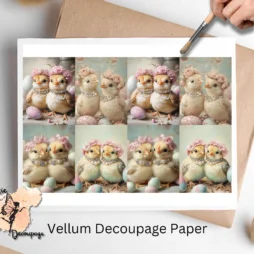 Eight images of two chicks. Easter inspired.