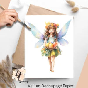 Easter Fairy 1, Vellum Decoupage Paper