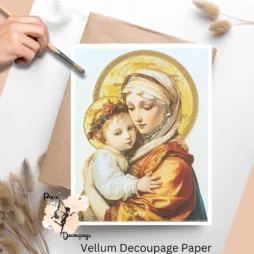 Image of the Virgin Mary holding baby Jesus.