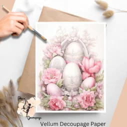 Shabby Chic Easter 1, Vellum Decoupage Paper