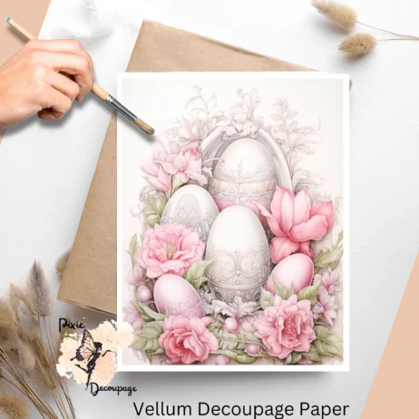 Shabby Chic Easter 1, Vellum Decoupage Paper