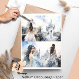 Princess Collage 2, Vellum Decoupage Paper