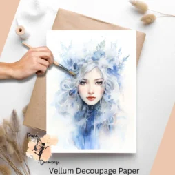 Ice Princess 5, Vellum Decoupage Paper