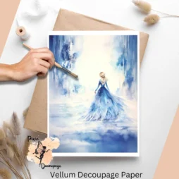 Ice Princess 2, Vellum Decoupage Paper