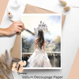 Princess 4, Vellum Decoupage Paper