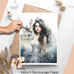 Princess 6, Vellum Decoupage Paper