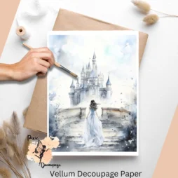 Princess 7, Vellum Decoupage Paper