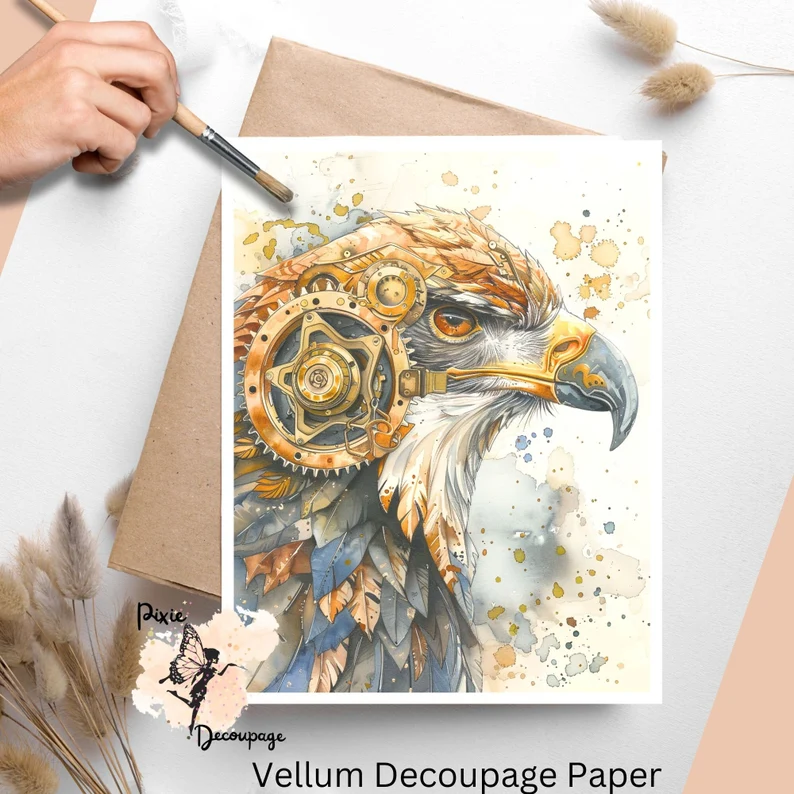 Image of a steampunk eagle.
