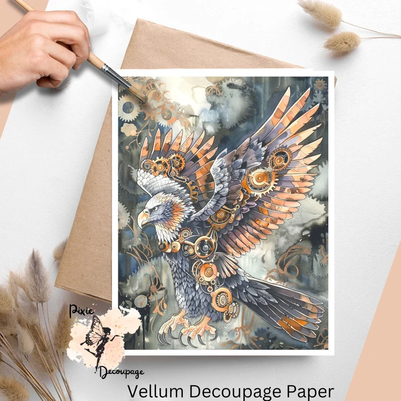 Image of a steampunk eagle.