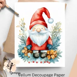 Image of a Christmas gnome dressed in red.