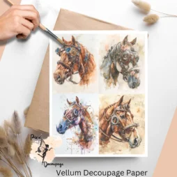 Four images of steampunk horses.