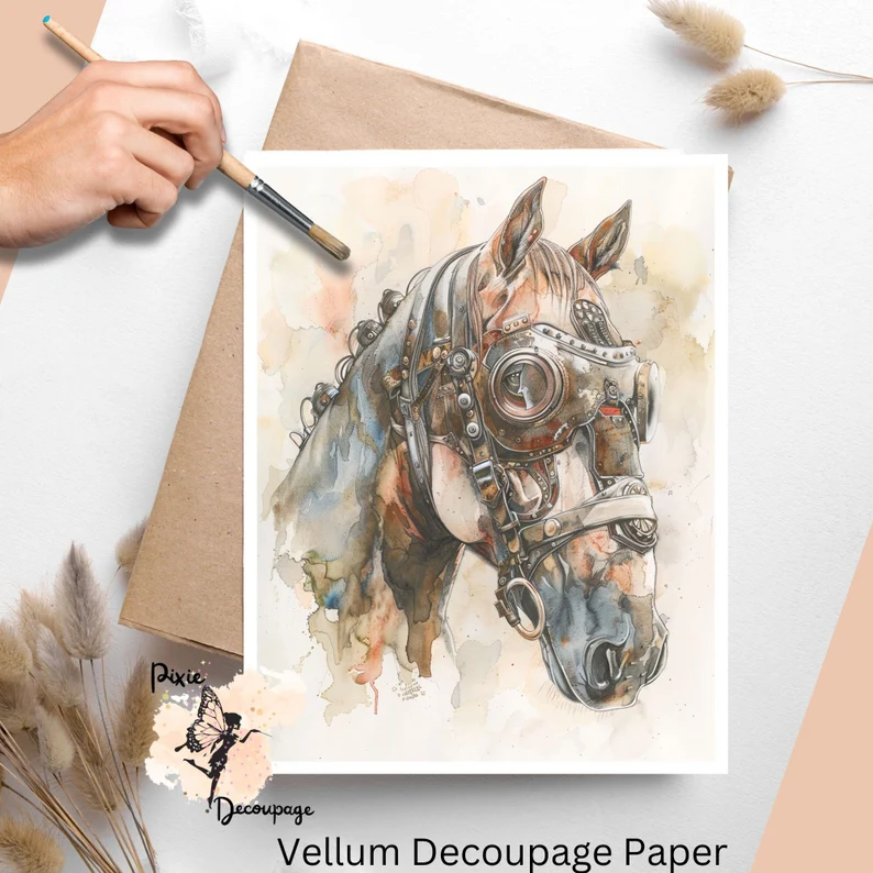 Image of a steampunk horse.