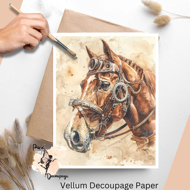Image of a steampunk horse.
