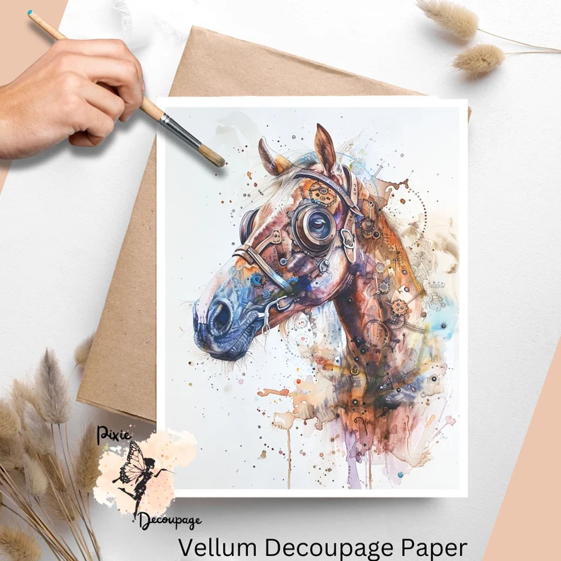 Image of a steampunk horse.
