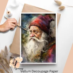 Image of Santa Claus, vintage style.
